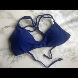 Royal blue bikini top